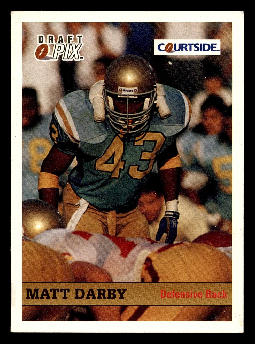 1992 Courtside Draft Pix #26 Matt Darby Football Card